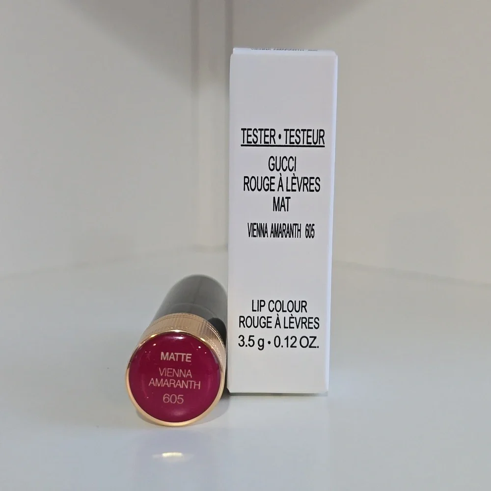 New Gucci Lipstick Tester-605 Matte Vienna Amaranth